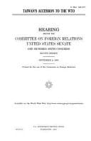 Taiwan's Accession to the WTO