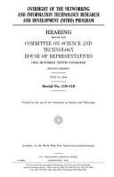 Oversight of the Networking and Information Technology Research and Development (Nitrd) Program