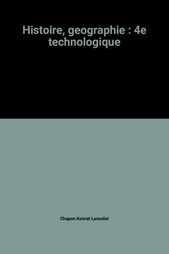 Histoire, géographie 4e technologique