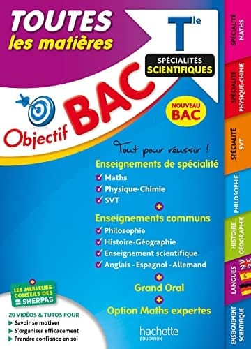 Terminale Spécialités scientifiques Toutes les matières