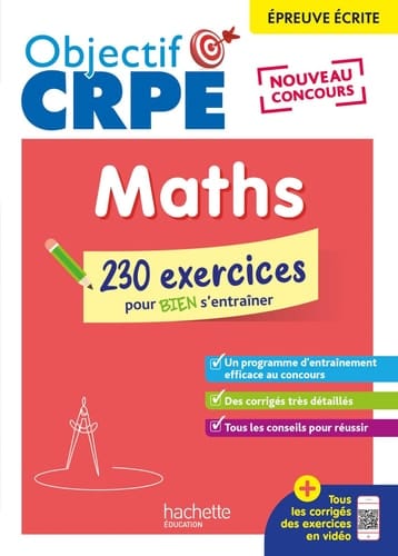 Maths, épreuve écrite 230 exercices pour bien s'entrainer