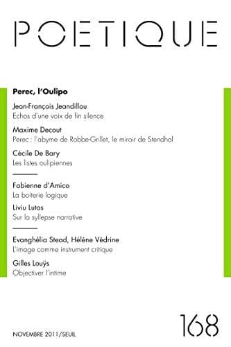 Perec, l'Oulipo