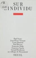 Sur l'individu Contributions au colloque de Royaumont (1985)