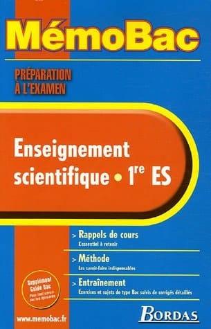 Enseignement scientifique 1re ES