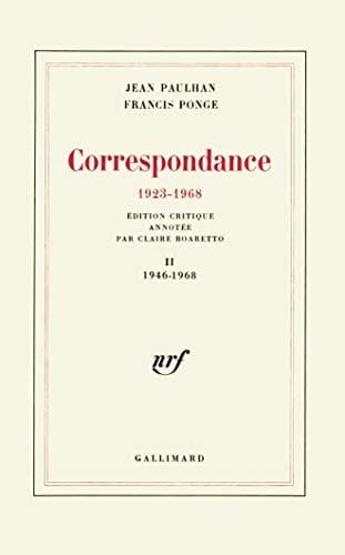 Correspondance, 1923-1968