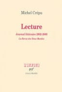 Lecture Journal littéraire (2002-2009)