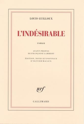 L'indésirable roman