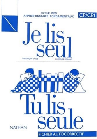 Je lis seul, tu lis seule fichier autocorrectif CP-CE1