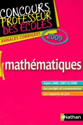 Mathématiques annales corrigées 2009