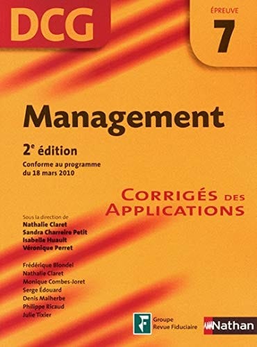 Management DCG 7 Corrigés des applications