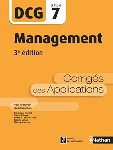 Management DCG 7 Corrigés des applications