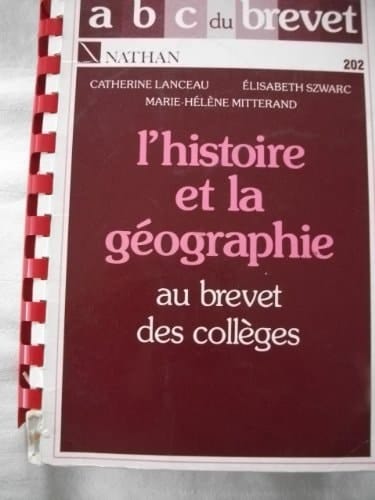Histoire géographie, troisième