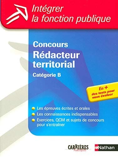 Concours rédacteur territorial catégorie B, concours externe