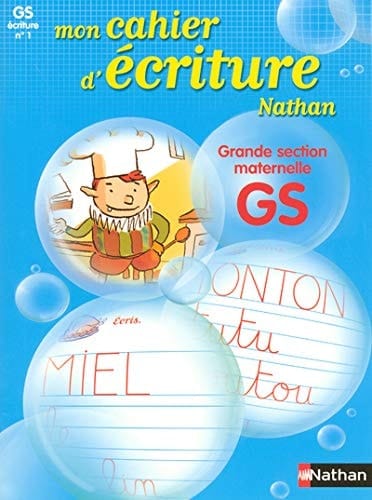 Mon cahier d'écriture GS maternelle