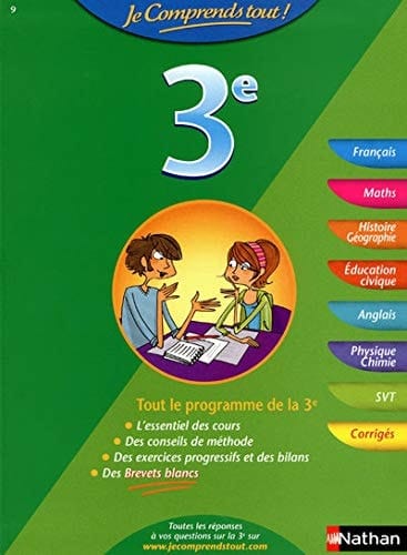 Je comprends tout ! 3e
