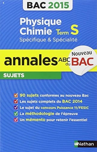 Physique-chimie Tle S Spécifique et spécialité Sujets
