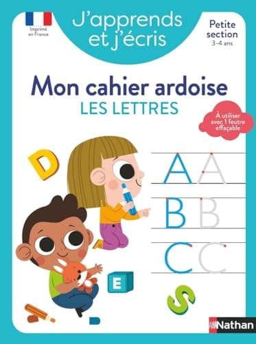 Mon cahier ardoise Les lettres PS Avec 1 feutre effaçable