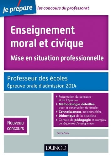 Enseignement moral et civique, mise en situation professionnelle Professeur des écoles, épreuve orale d'admission