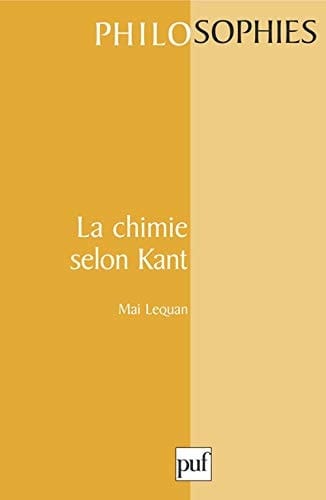 La chimie selon Kant