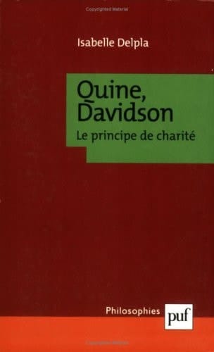 Quine, Davidson. Le principe de charité (French Edition)