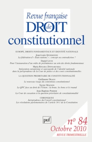 Europe, droits fondamentaux et identité nationale
