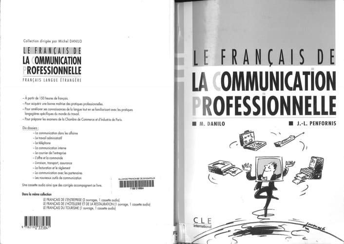 LE FRANCAIS DE LA COMMUNICATION PROFESSIONNELLE LIVRE DE L'ELEVE