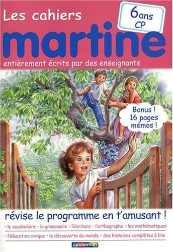 Les cahiers Martine 6 ans CP Révise le programme en t'amusant !