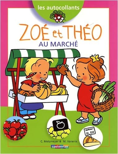 Zoé et Théo au marché