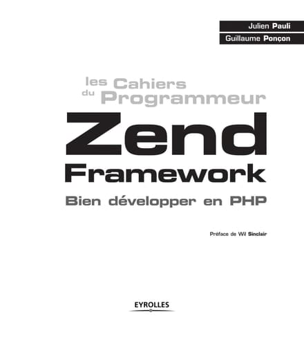 Zend framework bien développer en PHP