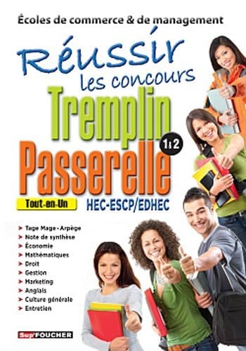 Réussir les concours Tremplin Passerelle 1 & 2 Tout-en-Un HEC-ESCP/EDHEC