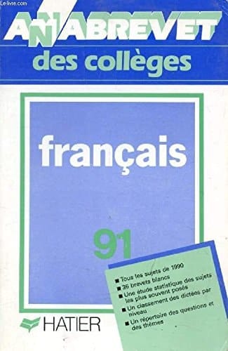 Annabrevet 1991, brevet des collèges Français