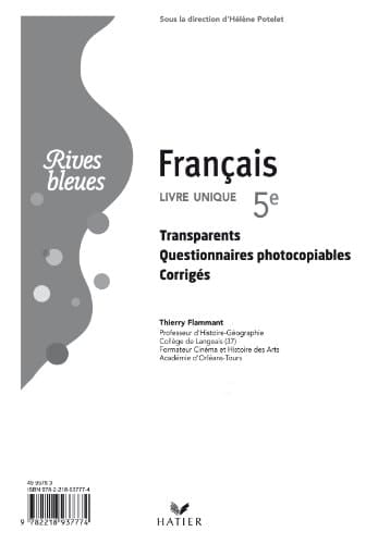 Français 5e livre unique