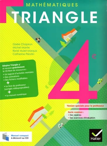 Mathématiques 4e programme 2008