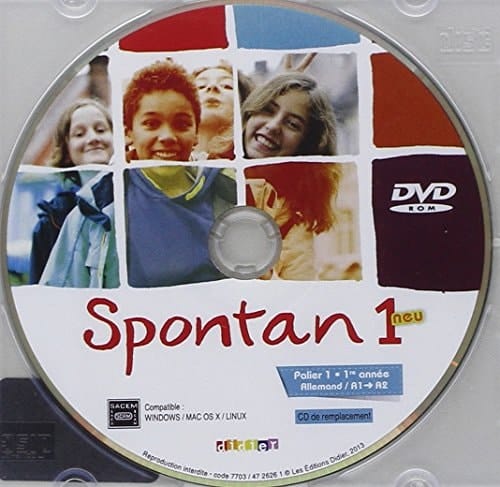 Spontan 1 Neu Palier 1 - 1re Annee - DVD-ROM de Remplacement