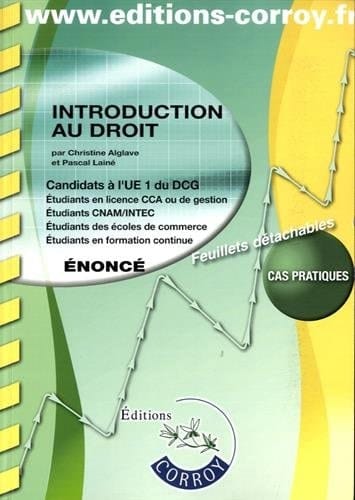 Introduction au droit UE 1 du DCG Enoncé