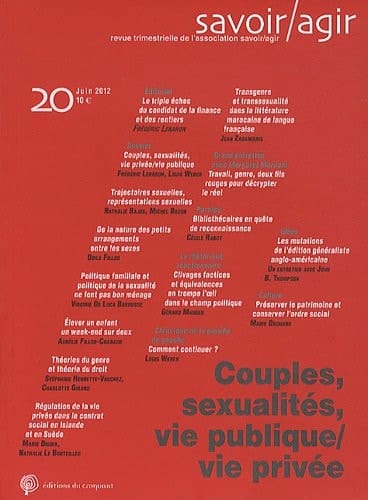 Couples, sexualités, vie publique/vie privée