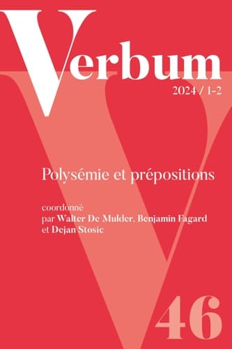 Verbum 2024/1-2: Polysémie et prépositions
