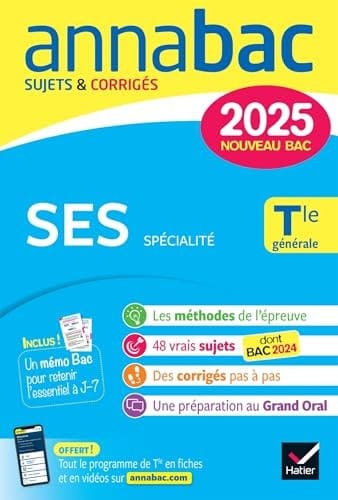 SES spécialité Tle générale Sujets & Corrigés