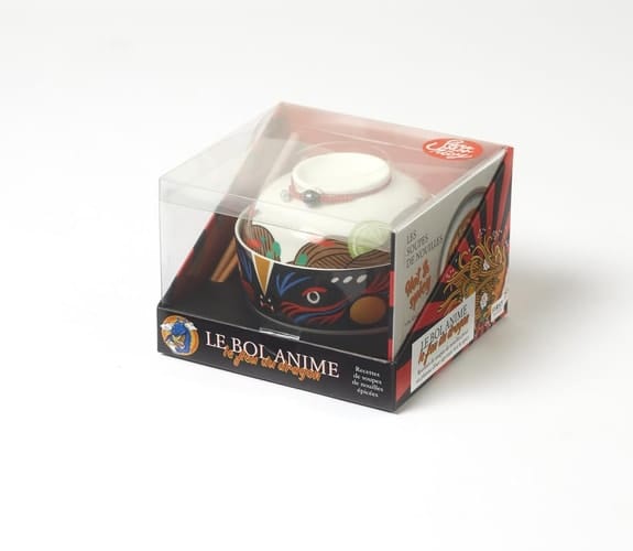 Le bol animé Le feu du dragon Coffret avec un bol, son couvercle et 2 baguettes