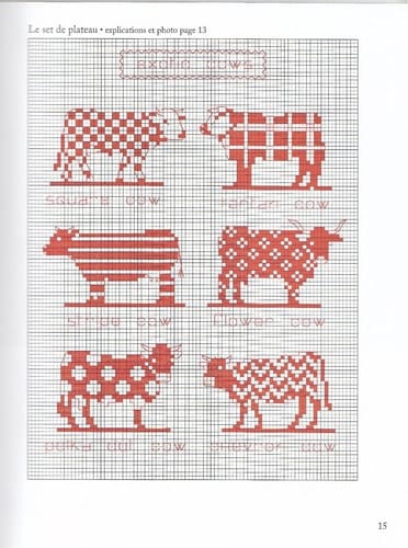 Vaches et Cie Au point de croix