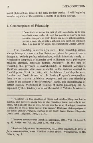 Perfect Friendship Studies in Literature and Moral Philosophy from Boccaccio to Corneille