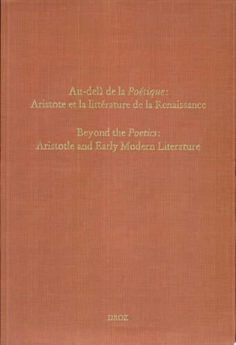 Au-delà de la Póetique Aristote et la littérature de la Renaissance