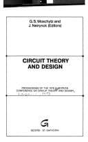 Circuit Theory and Design Proceedings of the 1978 European Conference on Circuit Theory and Design