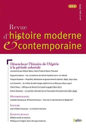 Désenclaver l'histoire de l'Algérie à la période coloniale