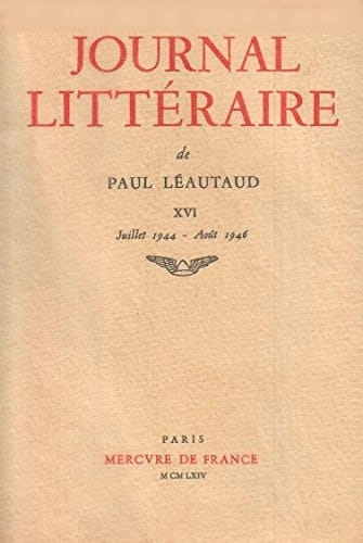 Journal littéraire: 1944-1946 (16)