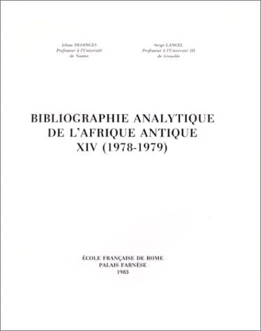 Bibliographie analytique de l'Afrique antique. 14. 1978/79 (1983)