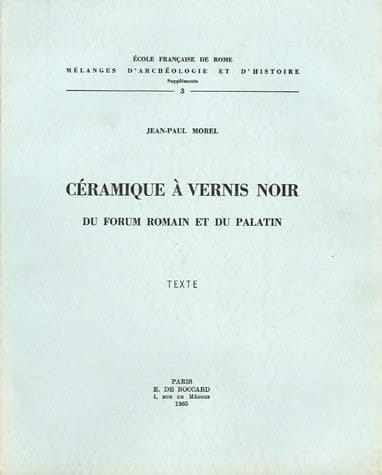 Céramique à vernis noir du Forum romain et du Palatin