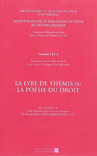 La lyre de Thémis ou La poésie du droit