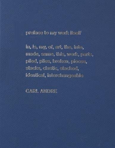 Carl Andre sculpture as place, 1958-2010