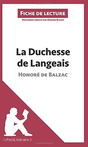 La duchesse de Langeais d'Honoré de Balzac (Fiche de lecture)